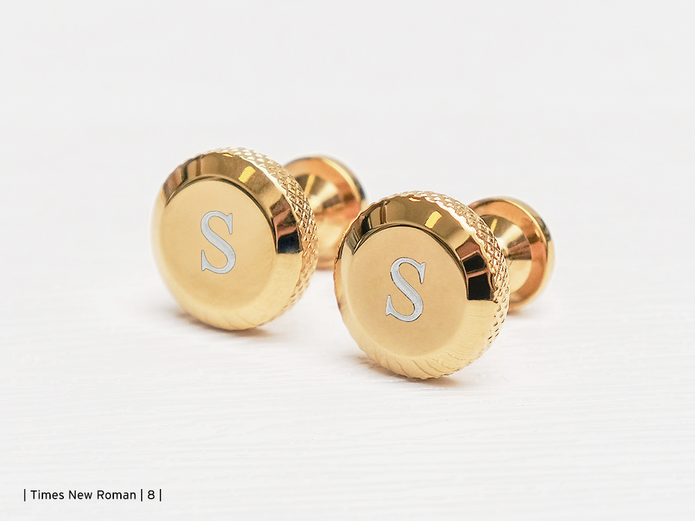 Engraved Cufflinks Skultuna 1607 Icon Model 8 Gold Platedproduct zoom image #5