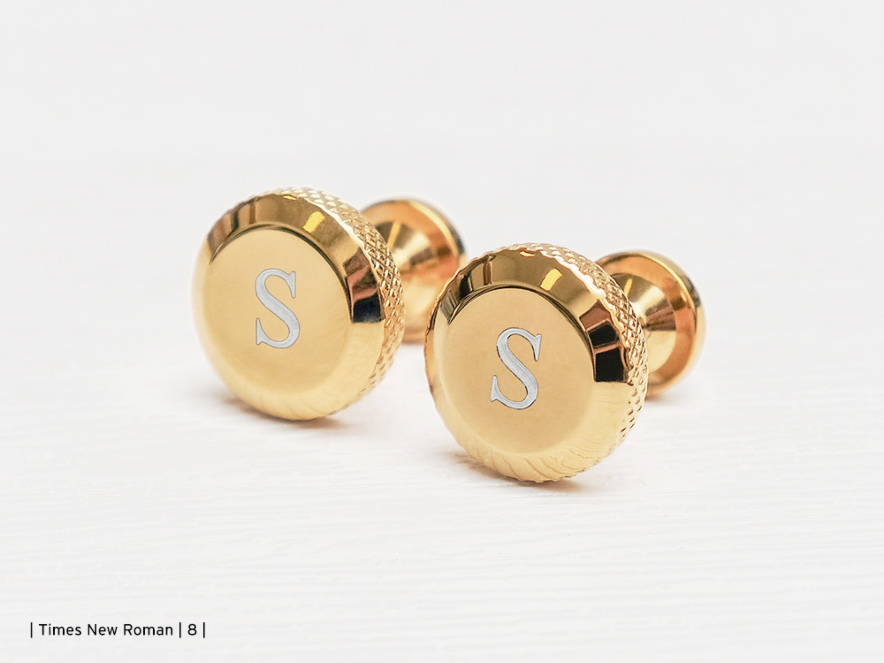 Engraved Cufflinks Skultuna 1607 Icon Model 8 Gold Platedproduct image #5