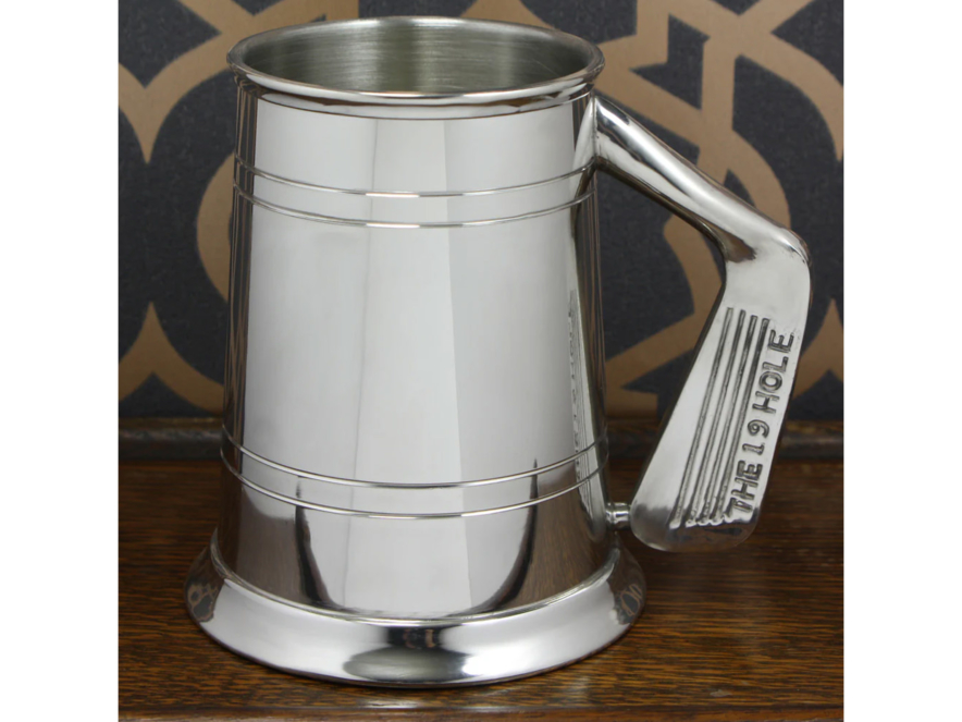 Handmade Pewter Mug Beer Tankard Golfproduct image #3