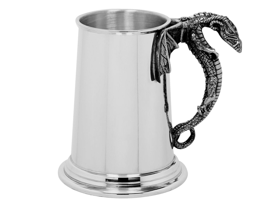 Handmade Pewter Mug Beer Tankard Dragon 17 ozproduct image #1