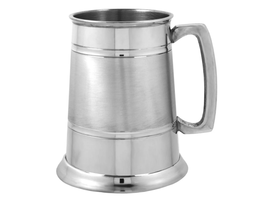 Handmade Pewter Mug Beer Tankard Willard Satin 17 ozproduct image #1