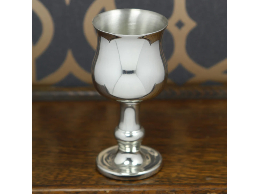 Handmade Pewter Wine Goblet Old English 9 ozproduct image #2