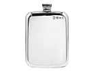 Handmade Hip Flask Pewter Old English 6 ozproduct thumbnail #1