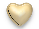 Heart Skultuna 1607 Polished Brass Largeproduct thumbnail #1