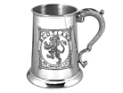 Handmade Pewter Mug Beer Tankard Scotland Lion Rampant 17 ozproduct thumbnail #1