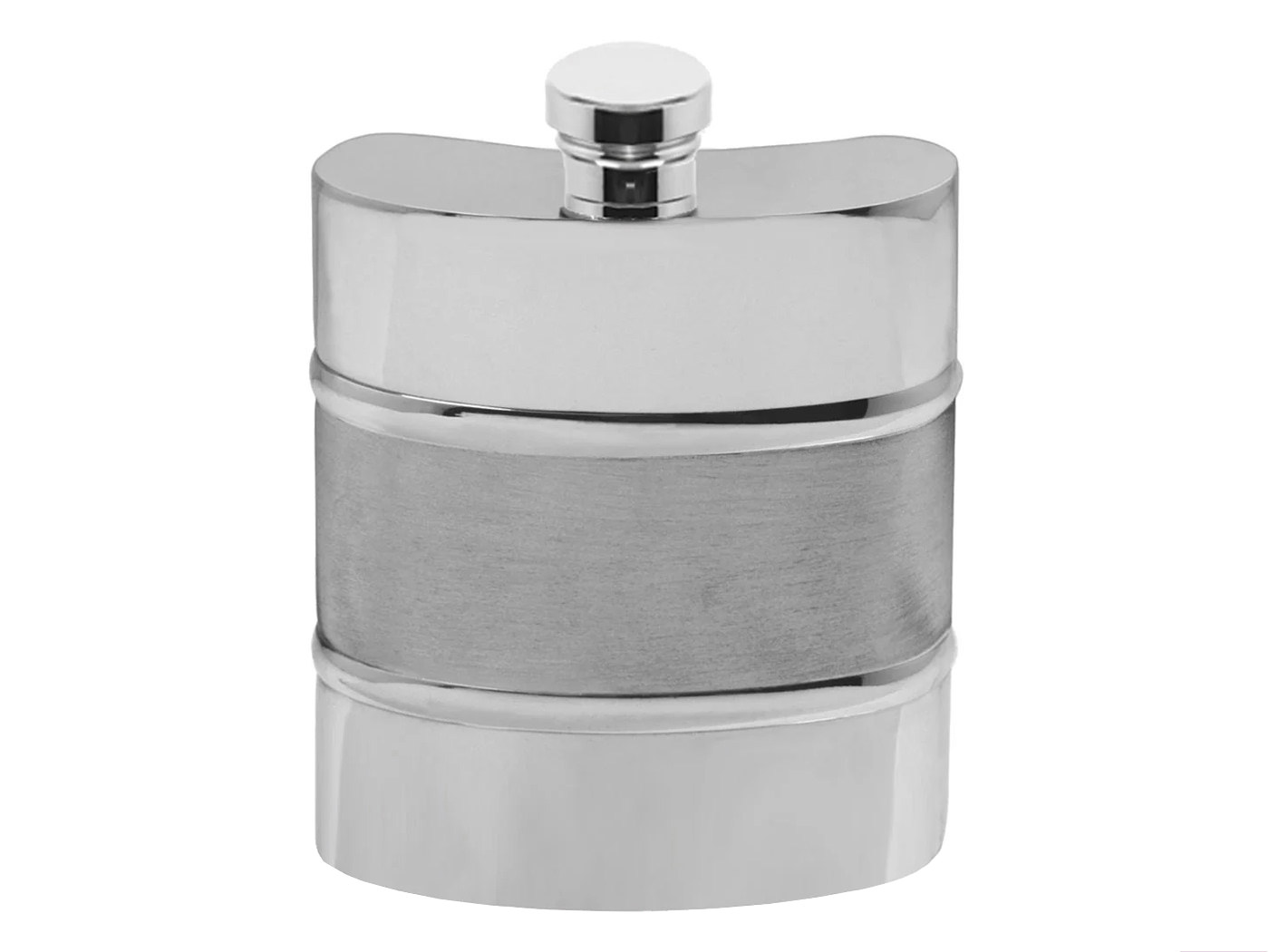 Handmade Hip Flask Pewter Willard Satin 6 ozproduct zoom image #1